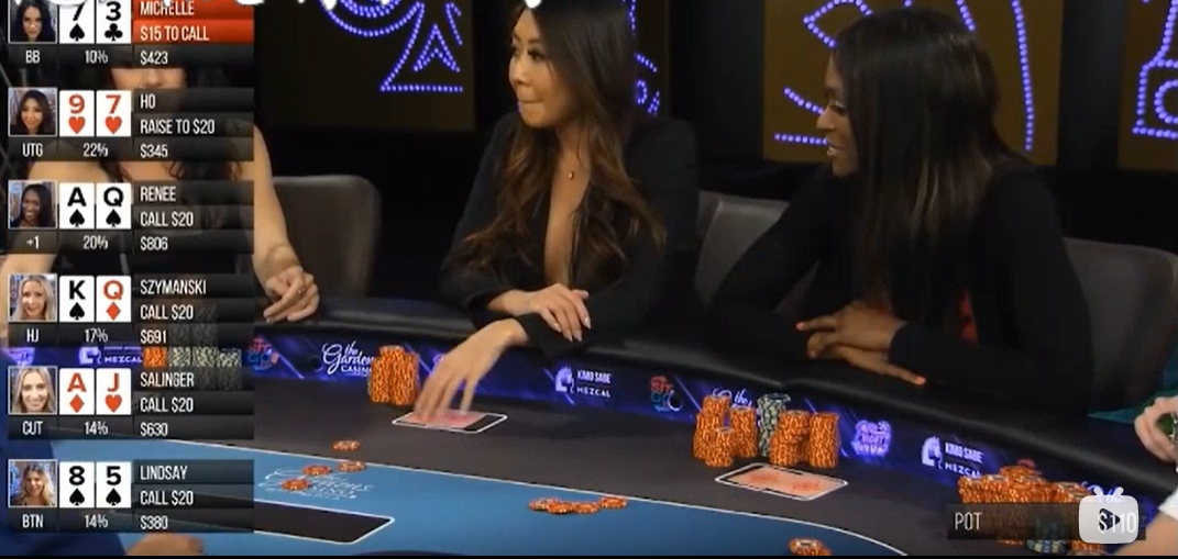 满园春色关不住！德州扑克，又是一桌美女对决